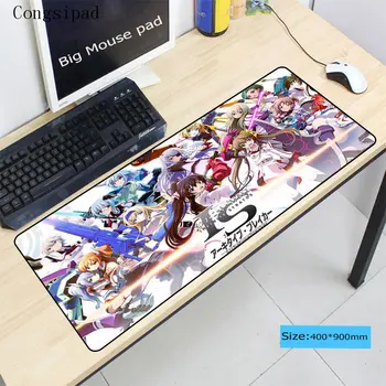 

900*400*2 Japanese Anime Lock Edge Mouse Pad Large Office Gaming Mousepad dest Keyboard mat for Notbook PC Table Mat