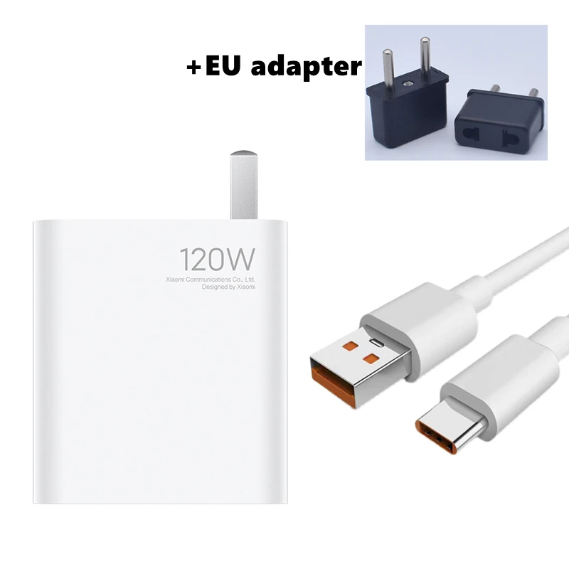 usb to shaver adapter Original Xiaomi Quick Charge 120W Charger New Technology Fast Charge with Type-C Cable for Xiaomi 10 Ultra Smartphones Laptop lithium battery charger 12v Chargers