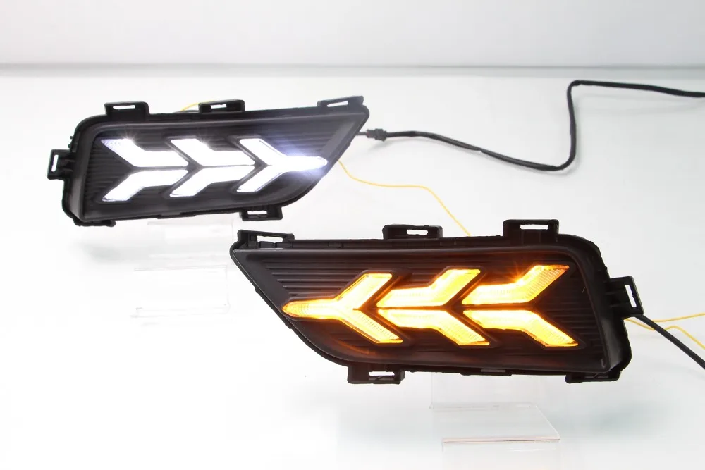 Год для Roewe RX3 дневной свет Автомобильные аксессуары светодиодный DRL фары для Roewe RX3 противотуманные фары