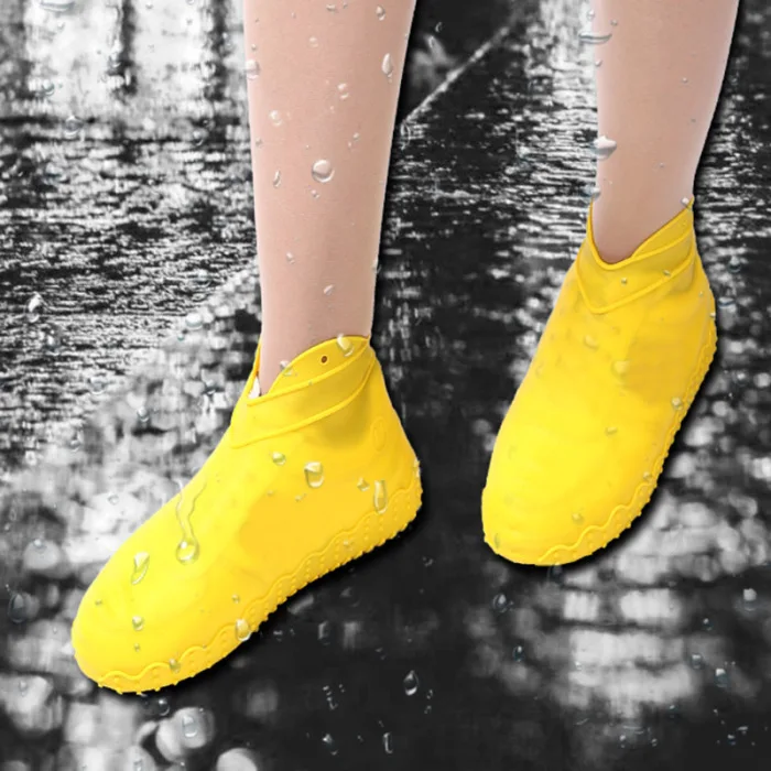1 пара многоразовый силикон чехол для обуви Складная Водонепроницаемая нескользящая обувь защита от дождя дизайн