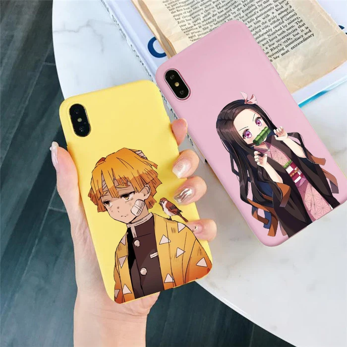 Чехол для телефона Kamado Nezuko Kimetsu no Yaiba Demon Slayer цветной Мягкий ТПУ чехол huawei p30 pro lite p20