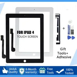 Novo original para ipad 4 a1458 a1459 a1460 para ipad4 lcd tela de toque digitador da tela toque exterior frente display vidro substituição do painel toque