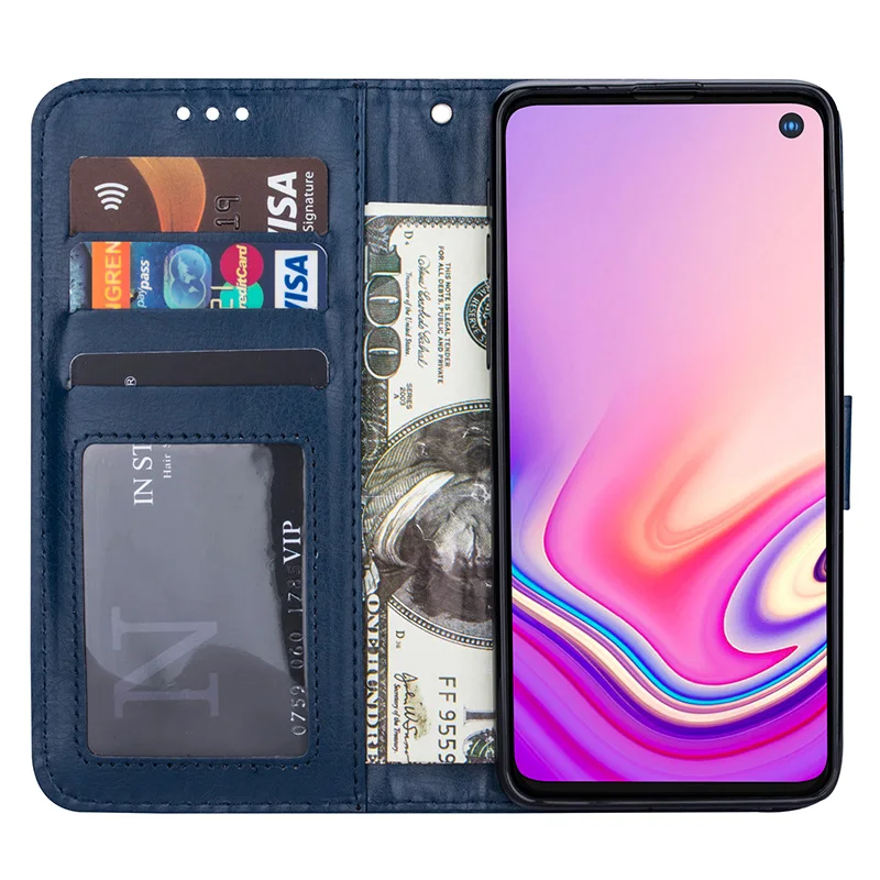 Чехол для samsung Galaxy A10 A20 A20E A30 A40 A50, чехол для samsung S10e S8 S9 Plus, роскошный флип-кошелек, чехол для телефона с отделением для карт