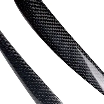 

2pcs Car Carbon Fiber Upper Lamp Hood Headlight Brow Shell Cover Eyelid Eye 87HE