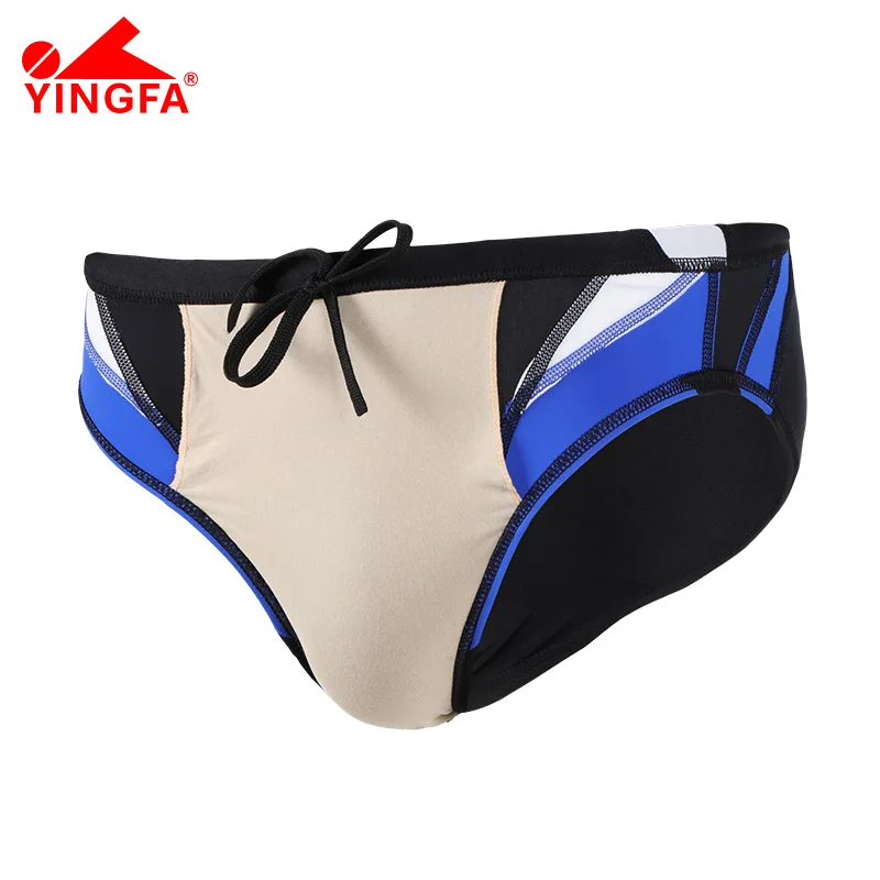 YINGFA Swimwear Men Boys Low Waist Swim Briefs Competitive Swimming Suit Triangle Racing Swimsuits