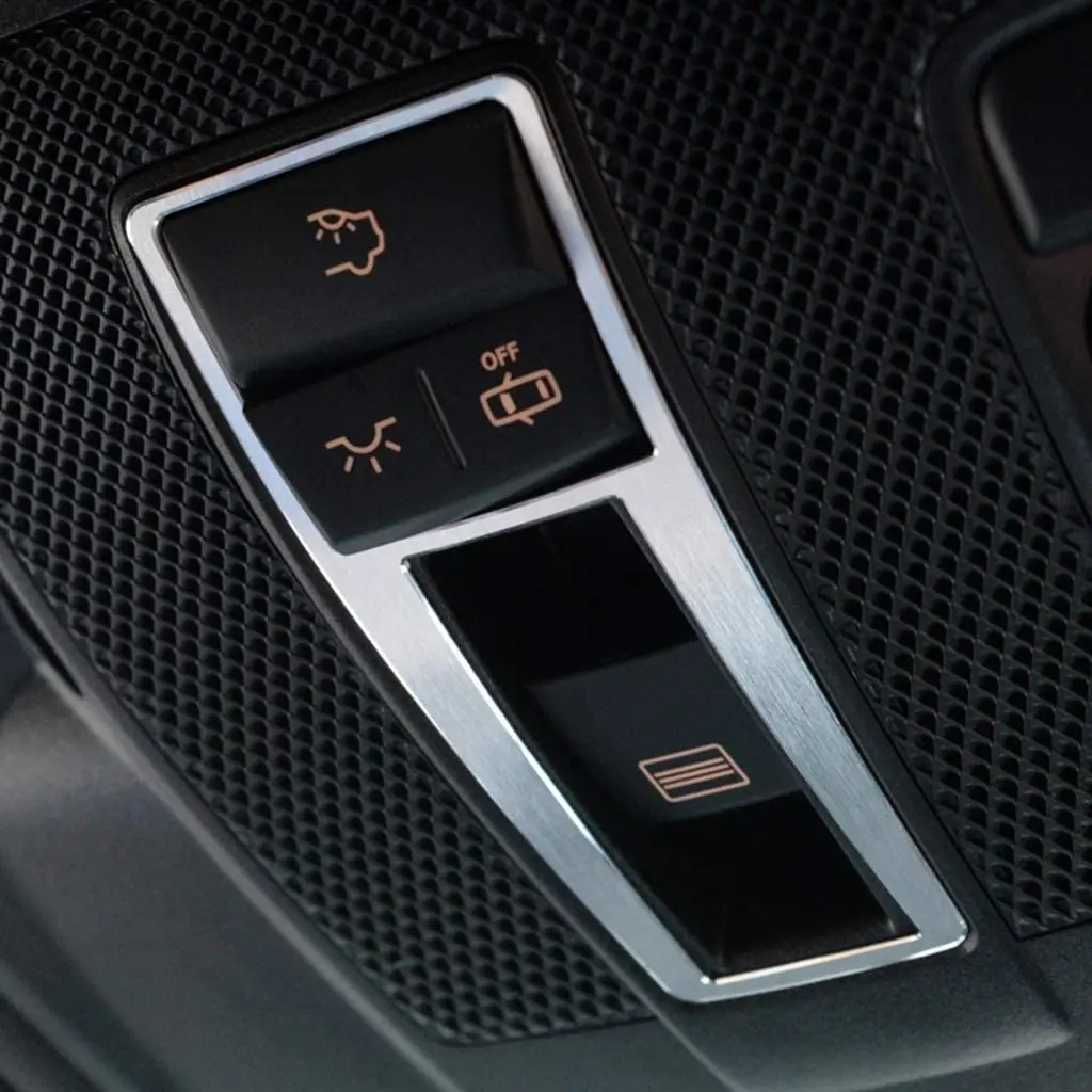 Алюминиевый сплав внутренняя лампа для чтения крышка отделка наклейки серебро