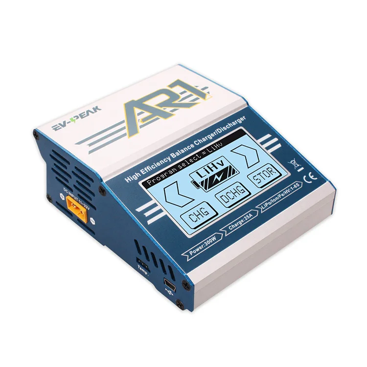 EV-PEAK AR1300W 25A поставка литиевая батарея RC Баланс Зарядное устройство/разрядник - Цвет: Белый