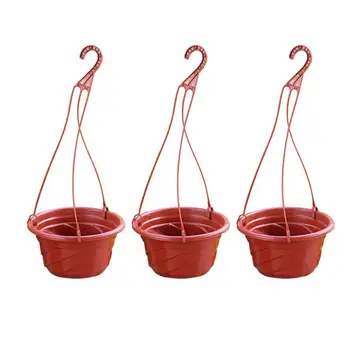 

3pcs Flower Pot Ornamental Container Balcony Flower Planter Hanging Plant Pot Chlorophytum Container for Plant