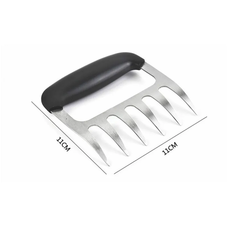 

2Pcs Multifunctional Bear Claw Meat Divider Creative Stainless Steel Meats Separator BBQ Grill Tools Kitchen Gadget h3