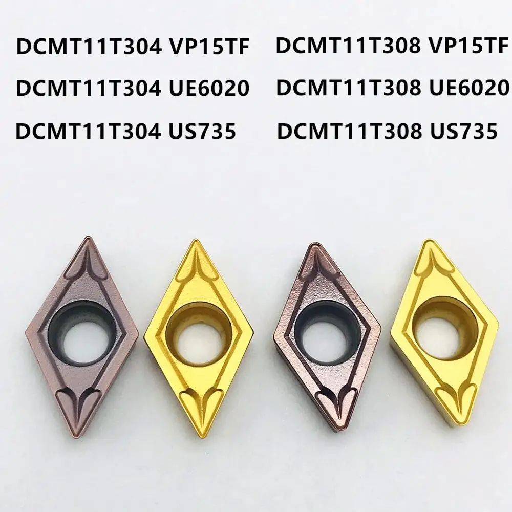 Carbide Internal Metal Turning Tool CNC Parts Processing Tool Carbide Turning Insert DCMT070204 DCMT11T304 DCMT11T308 cutting tool high speed steel tool bit