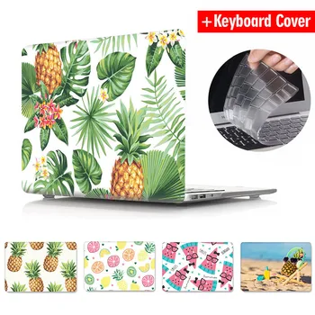 

for Macbook Air 13 Case A1466 A1369 Floral Flower Fruit Clear Matte Laptop Shell Cover for Apple Macbook Air 13 inch A1932 2018