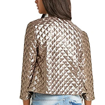 

Fashion Women Novely Loose Short Solid Color Diamond Shape Long Sleeve Cardigan Coat Outerwear Hot