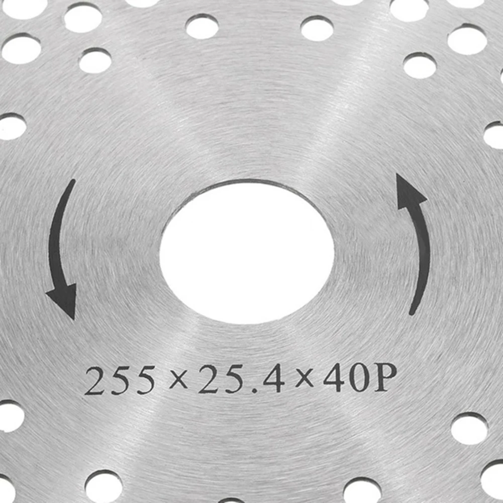 25.4mm Carbide Tip Blade Brush Cutter Blade Circular Saw Blade Rotary 10'' 40 Teeth Bore Dia for Brush Cutter Trimmer