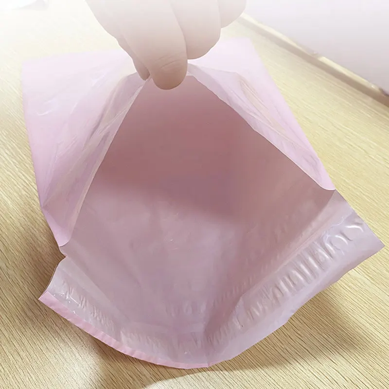 New Light Pink PE Plastic Self-seal Mailbag Poly Envelope Waterproof Postal Courier Bag Waterproof Packaging Postal Bags 5