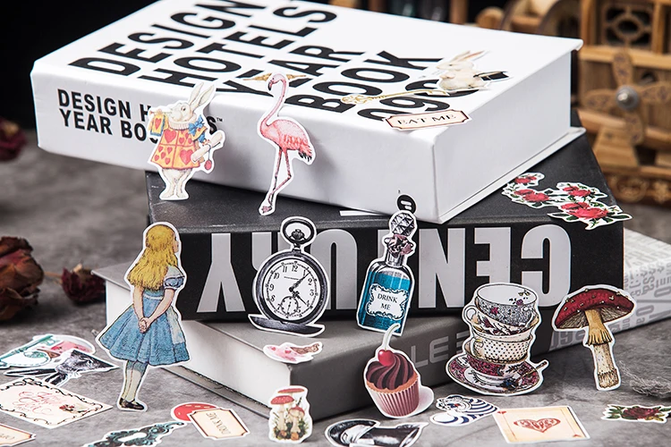 KSCRAFT Adventure Alice rabbit in Wonderland Sticker For Scrapbooking Happy Planner/Card Making/Journaling Project
