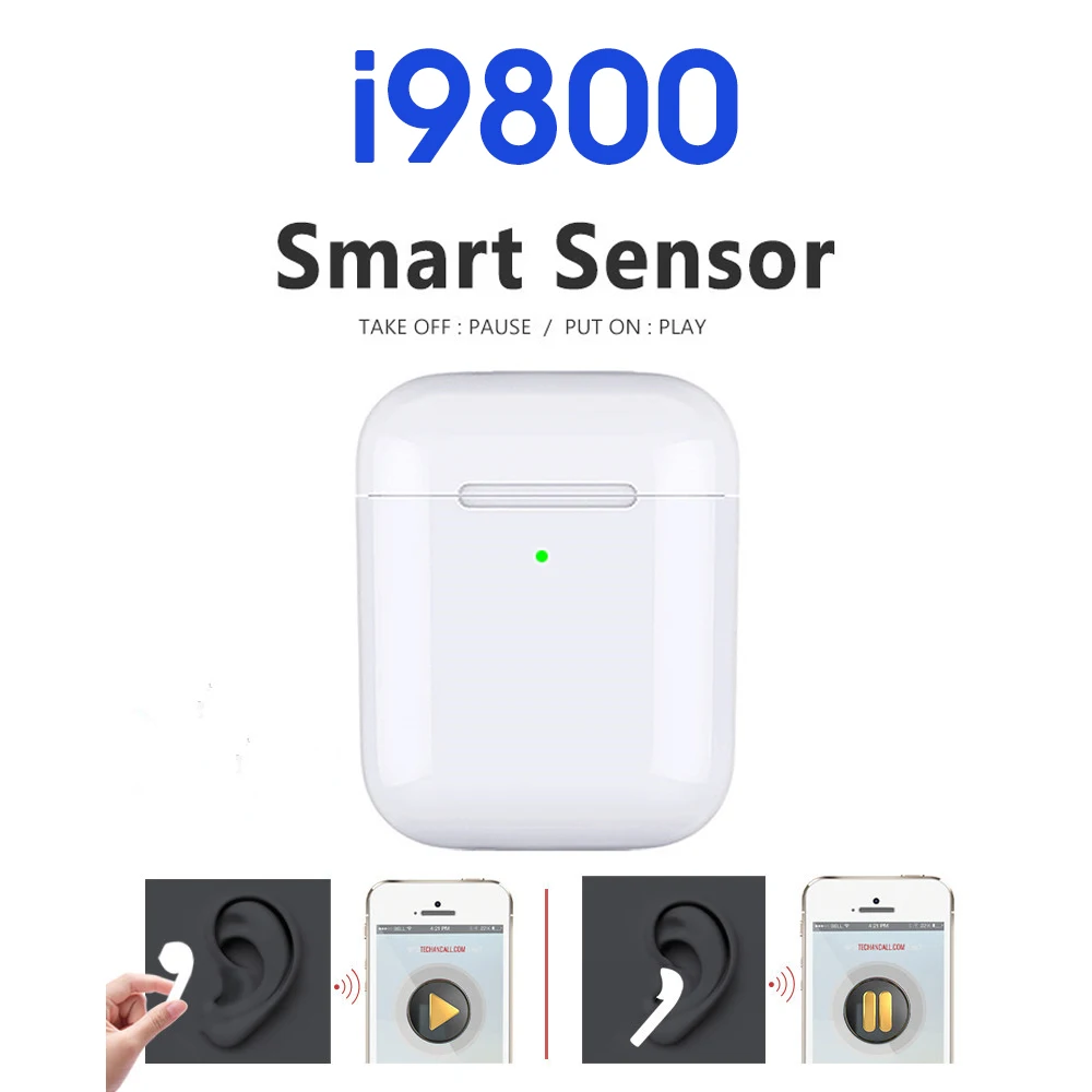 

i9800 TWS Pop up 3 Battery 1:1 Replica With QI Wireless Charging Bluetooth 5.0 Earphone 8D Sound Bass Earbuds PK i2000 i5000 tws