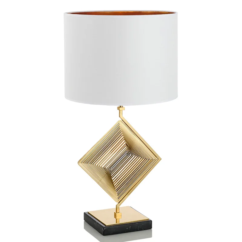 

Creative Geometric Pattern Table Lamp Art Deco Bedside Reading Lamp Lighting Fixture Creative E27 LED Bulb Warm white EU Plug