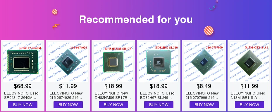 ELECYINGFO отремонтированный SR2EZ I7-6500U SR2EZ I7 6500U BGA чип протестирован 100% работы и хорошего качества