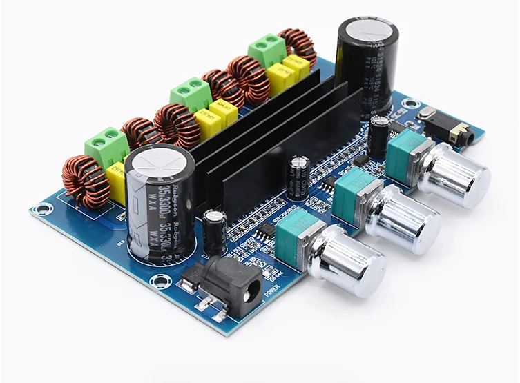 XH-A305 Bluetooth 5,0 стерео цифровой усилитель мощности плата TPA3116D2 50Wx2+ 100 Вт 2,1 канальный аудио Бас Сабвуфер AUX AMP модуль