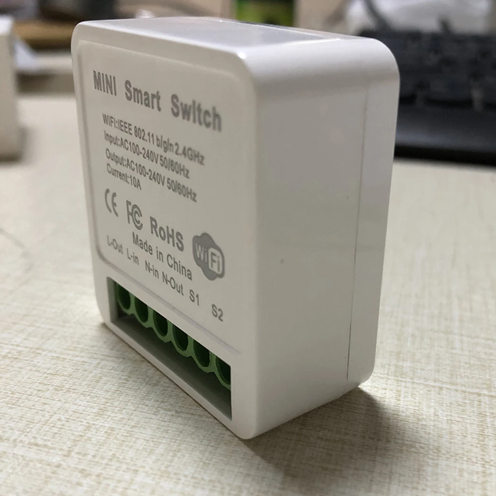 Tuya-mini Interruptor Inteligente Wi-fi Interruptor Remoto de Duas Vias sem Fio Smart Life Aplicativo Funciona com Alexa Google Home - Image 6