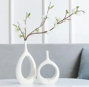 

SIMPLE MODERN CERAMIC VASE CREATIVE HOME DECORATION WHITE CERAMIC TABLETOP DECORATION VASES FLOWERS FLOWER VASE HOME DECORATION