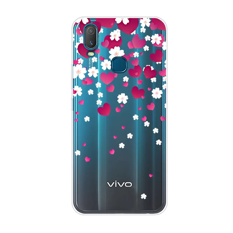 6,3" для Vivo Y11 чехол популярная Краска Мягкая Задняя накладка чехла из ТПУ для Vivo Y11 чехол крутой животный цветочный принт Funda Coque - Цвет: as photo 35