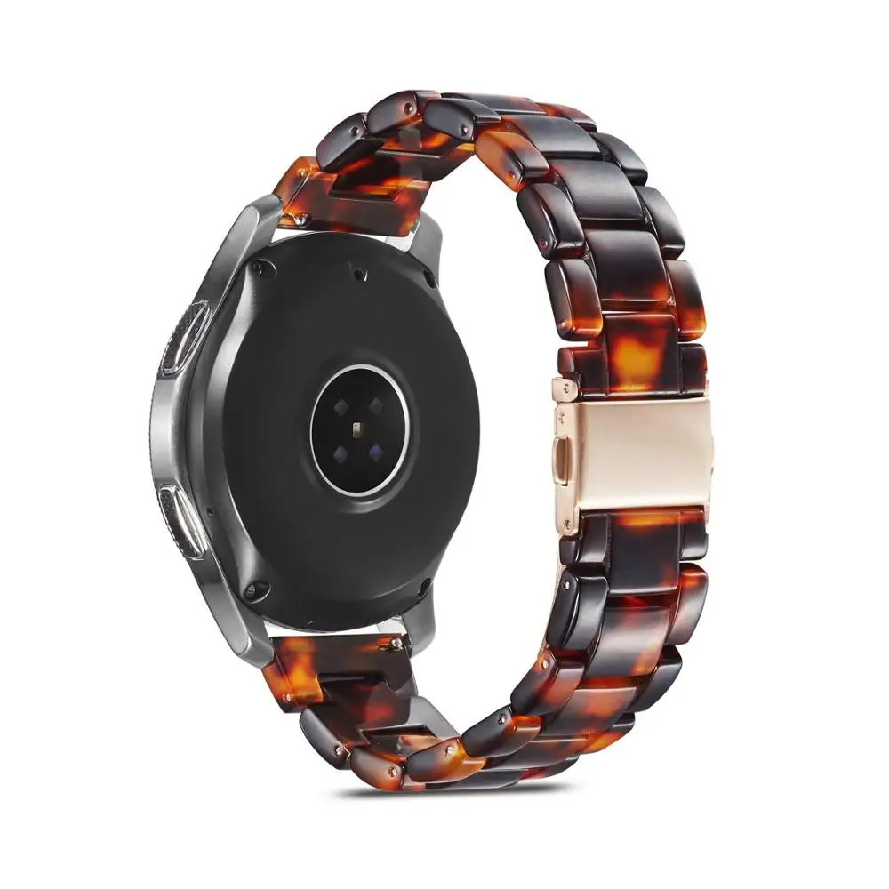 

20mm 22mm Resin Watch Strap for Samsung Galaxy Gear S3 Band Strap Stainless Steel Buckle Galaxy 46mm Huawei GT Watchband