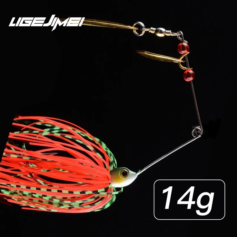 

Spinner Bait 14g Metal Jig Lure Spoon Iscas Artificiais Fishing Lure 2020 Spinnerbait 4 Colors Peche En Mer Shad Catfish Trout