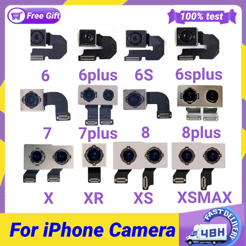 Оригинальная задняя камера для iphone 6 6s 7 8 plus x XR XS max задний объектив гибкий кабель