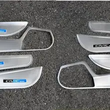 Для Honda 10 поколения civic дверь kick pad нержавеющая сталь kick pad Подушка интерьерные украшения аксессуары