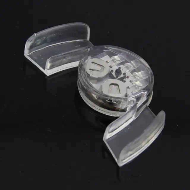 1X LED Light Mouth Guard Mouthpiece Flashing Piece Party glow in the dark up New 2