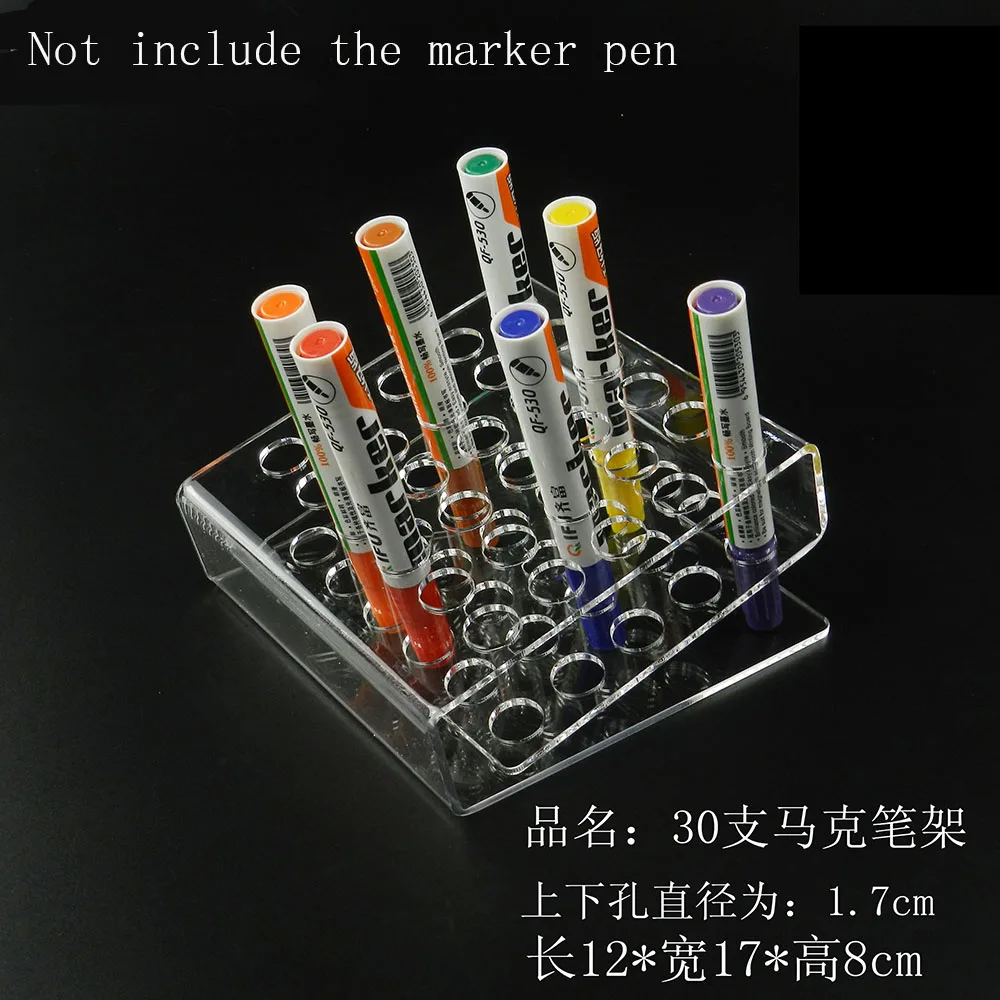 

Acrylic 30 position Pen holder for Marker Pen Display Multi-Functional Exhibition Stand Jewelry Display Holder Shelf