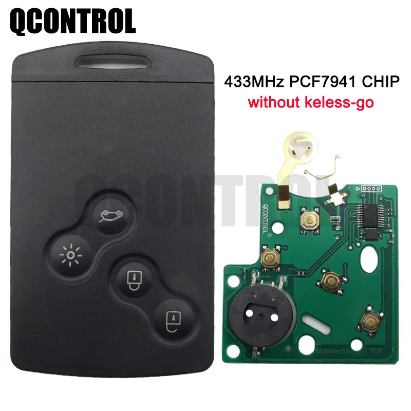 Автомобильный пульт дистанционного управления QCONTROL с 4 кнопками подходит для