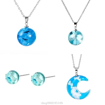 

80g One Bag Handmade White Cloud Blue Sky Landscapes Resin Mold Jewelry Fillings Clouds Roll Mud Jewelry O5 20 Dropshipping