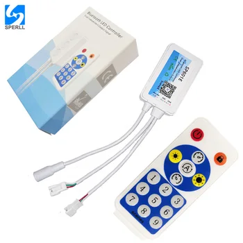 

SP601E Bluetooth LED Controller Dual Output Signal Built In Mic Addressable Pixels LED RGB Strip IOS/Android App Music Control