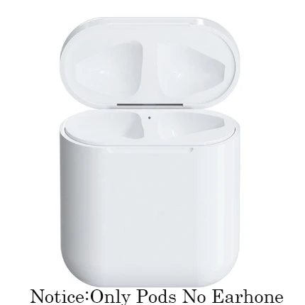 «Лвори» Зарядный чехол для Airpods, замена Qi, беспроводной, Bluetooth, 450 мА/ч, зарядка с сопряжением, всплывающее окно, для Airpods, Pod, 1, 2 - Цвет: «Лвори»