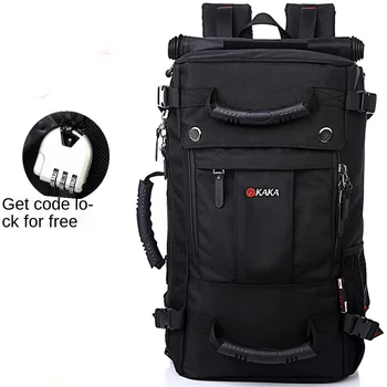 

Outdoor Large-capacity Backpack Men's Travel Bag Casual Backpack Middle School Students Computer Lock Waterproof Rucksack