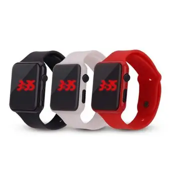 

New Fashion LED Digital Sport Watch Men Women Square Dial Wristwatch Ms Silicone Strap Leisure Sports Watches Relogio Masculino