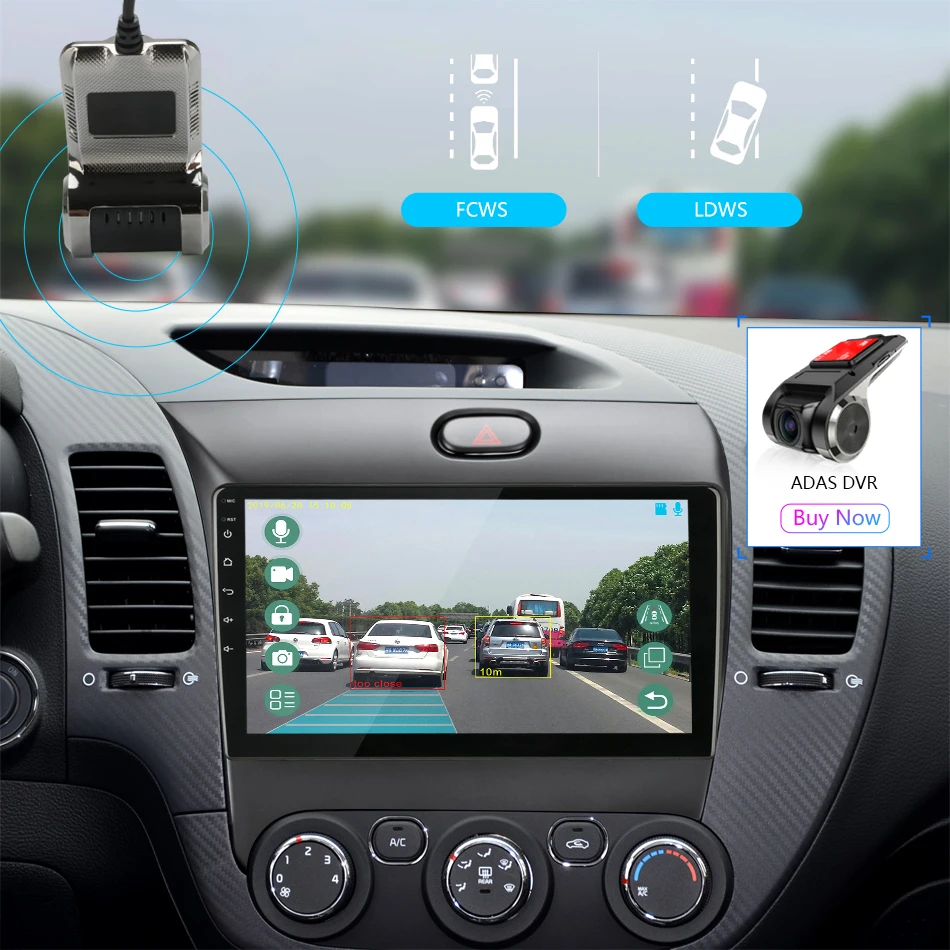 Top Android 8.1 2 Din Car Radio Multimedia Video Player Navigation GPS for KIA K3 CERATO FORTE 2013-2017 3 YD Tuner Stereo Head Unit 9