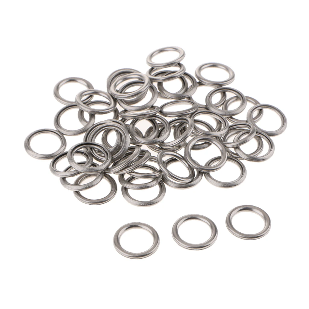 50 Pieces Oil Pan Drain Plug Gaskets for Toyota 4Runner Corolla Carina Hilux Lexus