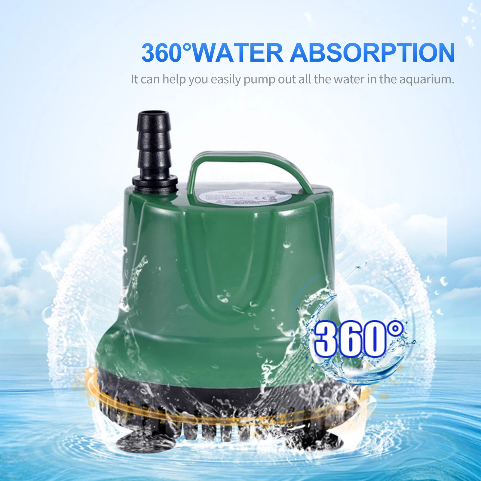 5W 350L/H Submersible Water Pump Mini Fountain Pump Ultra Quiet