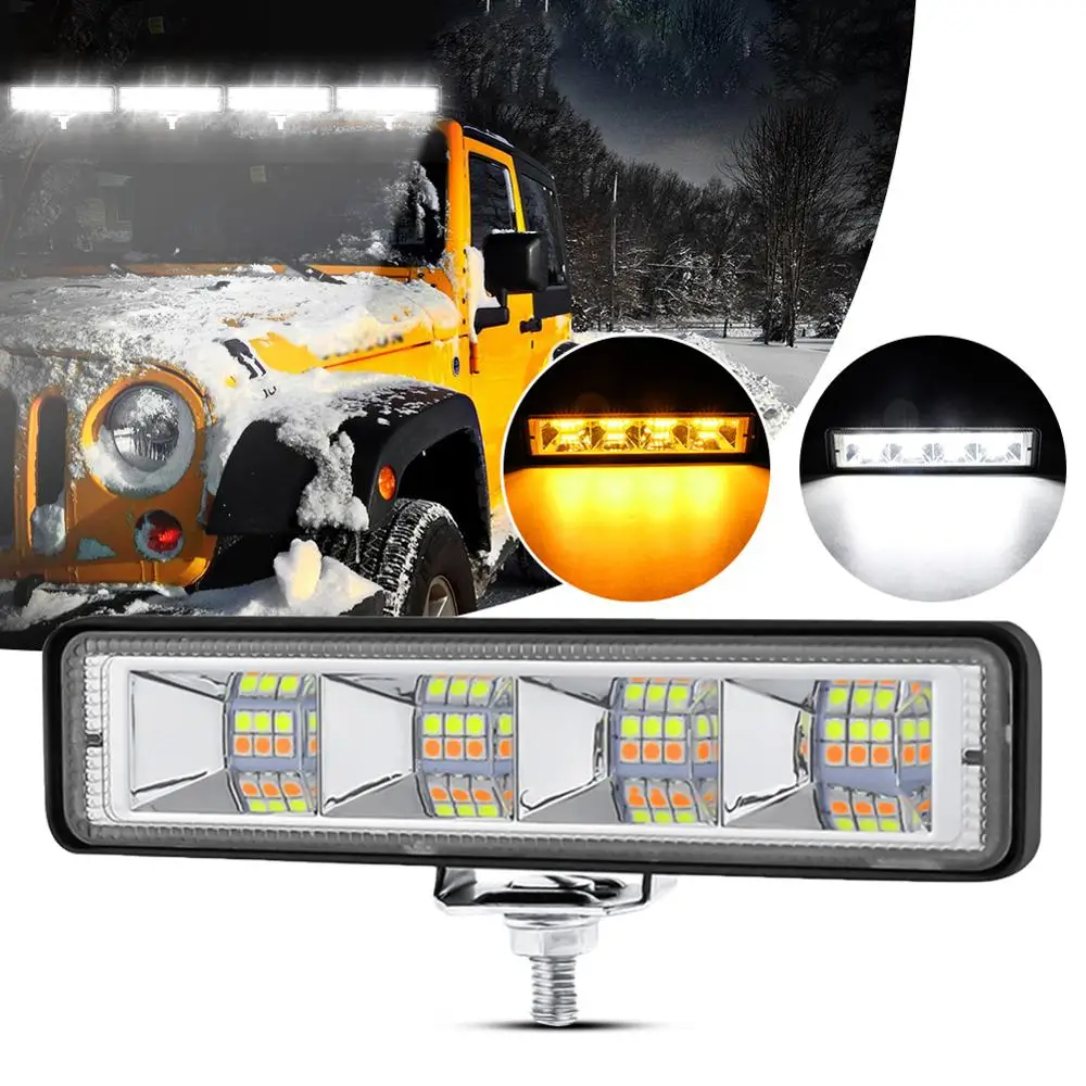 

12V LED Work Light Bar Waterproof Modified Driving Lamp Portable LED Flood Lights Super Bright Lamp for Car SUV Boat Bar Truck