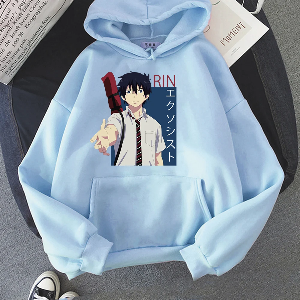 Rin Okumura Blue Exorcist Hoodies Womens Loose Hooded Men's Streetwear Ao no Ekusoshisuto Yukio Kazue Kato Hoodie Sweatshirts