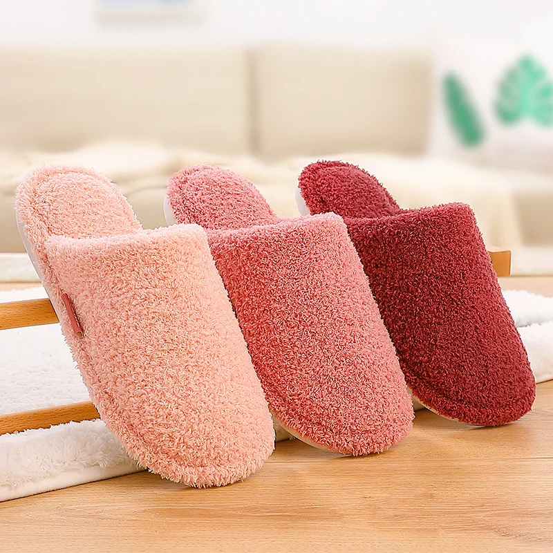 ASIFN Men Slippers Indoor Autumn Winter Suede Soft Bottom Warm Home Female Slipper Couple Thick Bottom Chinelo Masculino