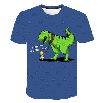 

2019 New Children T-shirt animal dinosaur 3D Boys/girl T-shirt Kids Short Sleeve T-shirts Casual Baby Clothing
