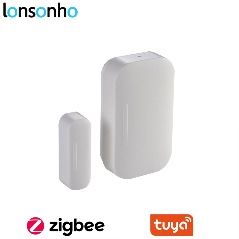 

Lonsonho Tuya Zigbee Window Door Sensor Detector Smart Home Security Compatible Tuya Zigbee Hub