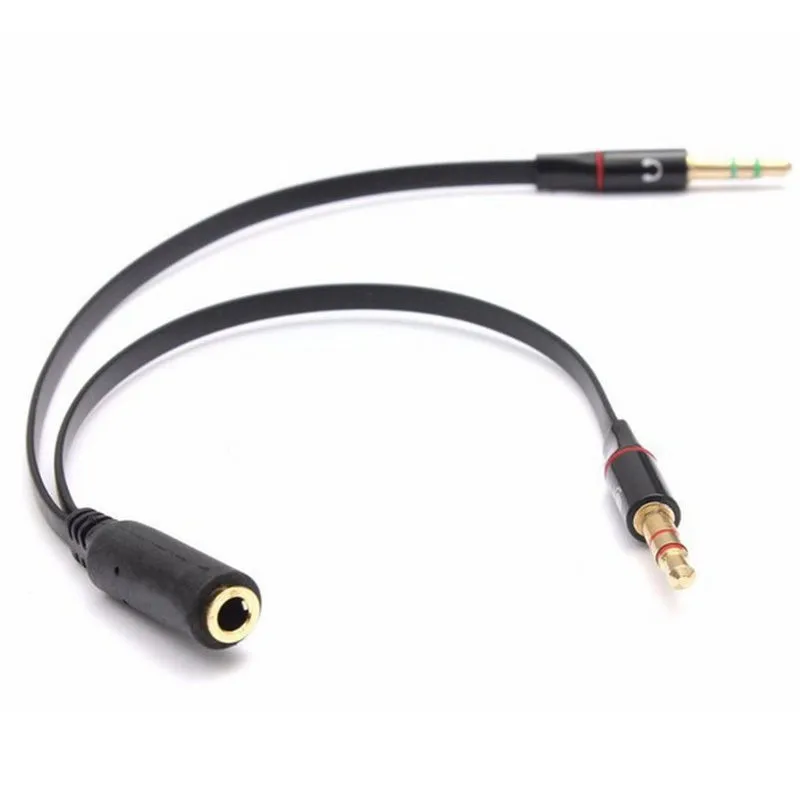 Разъем для наушников aux. 5mm stereo audio male to dual female earphone + mic splitter cable. Джек для микрофона. Разъём 3. 4.