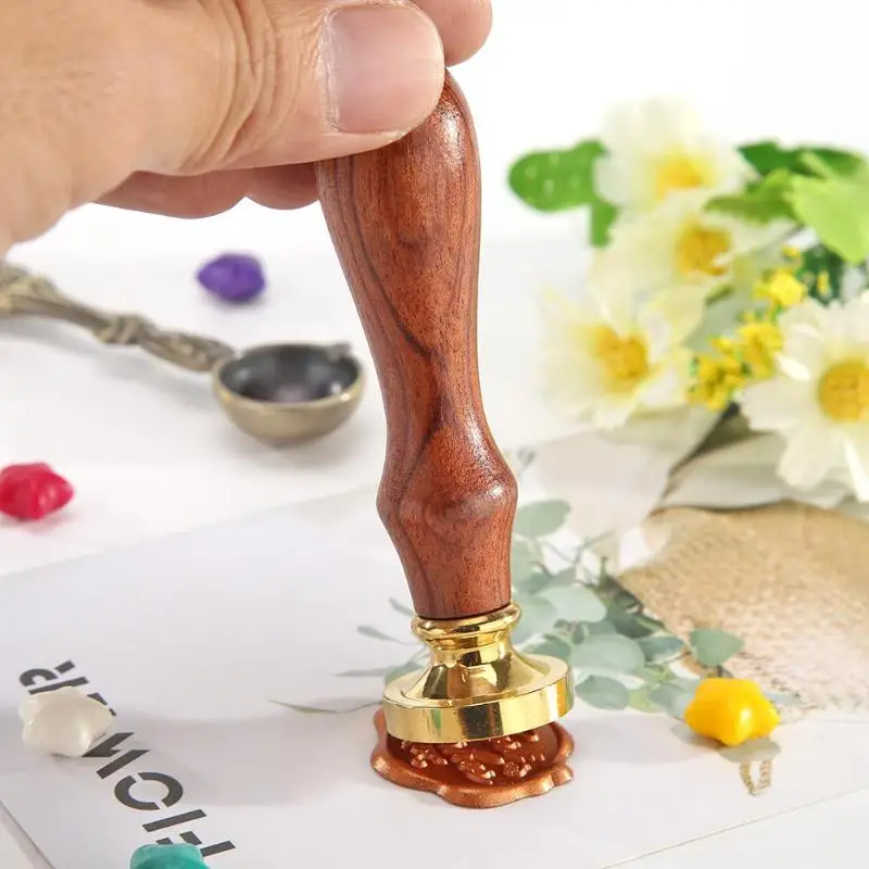 Ретро воск печать завод напечатанный огонь, картина для штамповки DIY конверты воск печать штамп ремесло воск печать штамп