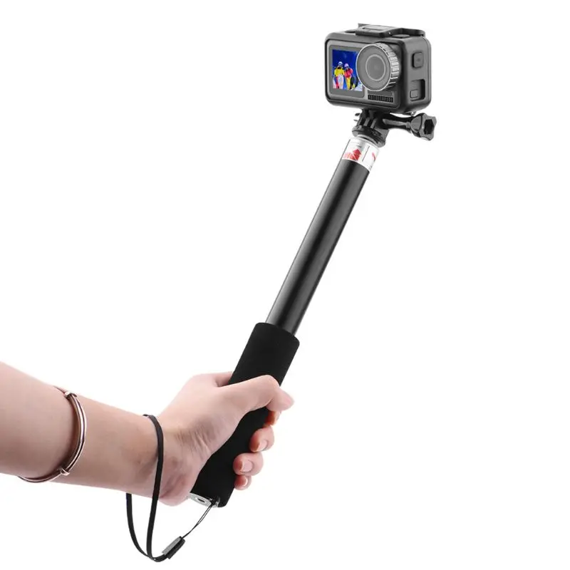 Черный ручной удлинитель селфи палка телефон клип для DJI Osmo экшн Спортивная камера аксессуары для фотосъемки