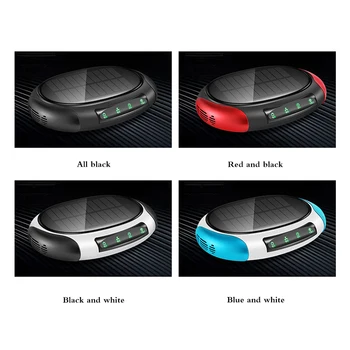 

Portable Solar Car Vehicle Home No Noise Solar Power Filter Cleaner Purify Ozonizer Odor Eliminator Anion Air Purifier